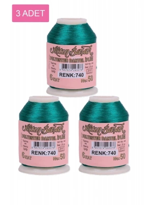 3 Adet Altınbaşak Oya ve Dantel İpi 20 gr - Royaleks - No: 740