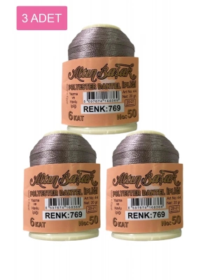 3 Adet Altınbaşak Oya ve Dantel İpi 20 gr - Royaleks - No: 769