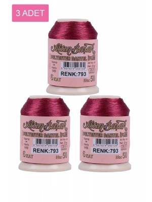 3 Adet Altınbaşak Oya ve Dantel İpi 20 gr - Royaleks - No: 793