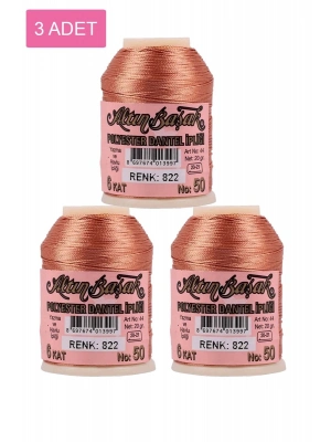 3 Adet Altınbaşak Oya ve Dantel İpi 20 gr - Royaleks - No: 822