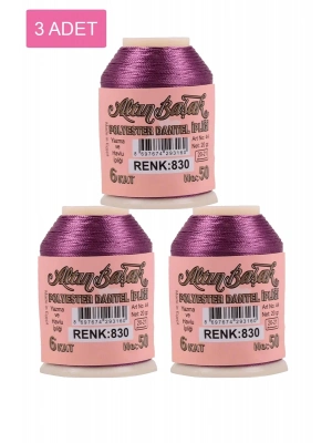 3 Adet Altınbaşak Oya ve Dantel İpi 20 gr - Royaleks - No: 830