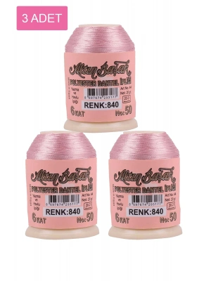 3 Adet Altınbaşak Oya ve Dantel İpi 20 gr - Royaleks - No: 840