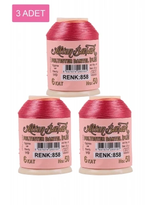 3 Adet Altınbaşak Oya ve Dantel İpi 20 gr - Royaleks - No: 858