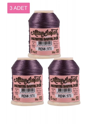 3 Adet Altınbaşak Oya ve Dantel İpi 20 gr - Royaleks - No: 970