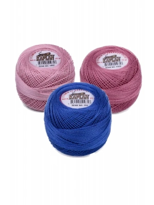 3 Adet Kaplan Etamin Ve Kanaviçe İpi 8 No Kod/Renk: 1002 - 3350 - 204 - Ryl