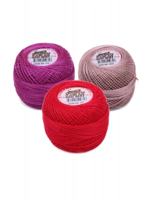 3 Adet Kaplan Etamin Ve Kanaviçe İpi 8 No Kod/Renk: 113 - 1010 - 321 - Ryl