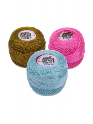 3 Adet Kaplan Etamin Ve Kanaviçe İpi 8 No Kod/Renk: 470 - 111 - 941 - Ryl