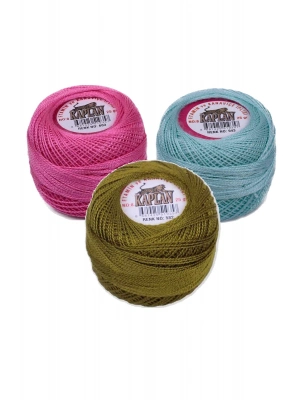 3 Adet Kaplan Etamin Ve Kanaviçe İpi 8 No Kod/Renk: 603 - 943 - 582 - Ryl