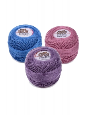 3 Adet Kaplan Etamin Ve Kanaviçe İpi 8 No Kod/Renk: 820 - 3352 - MUNZUR ÇİÇEĞİ - Ryl