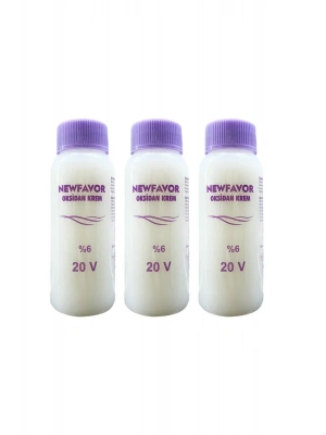 3 Adet Oksidan Krem Saç Boya Sıvısı 6lık 20 volüme 60 ml