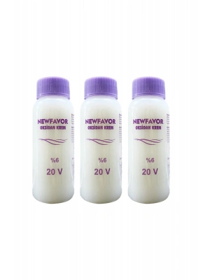 3 Adet Oksidan Krem Saç Boya Sıvısı 6lık 20 volüme 60 ml