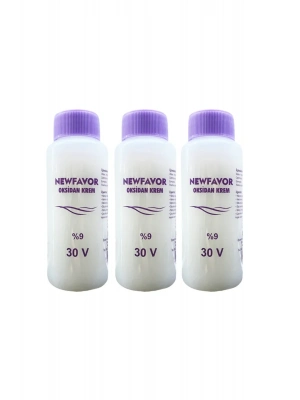 3 Adet Oksidan Krem Saç Boya Sıvısı 9luk 30 volüme 60 ml