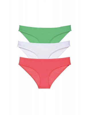 3 adet Süper Eko Set Likralı Kadın Slip Külot 546