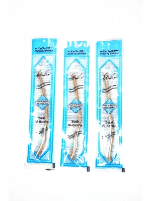 3 Adet Taze Doğal Diş Fırçası Misvak Vakumlu Paket 15 cm Orta Boy