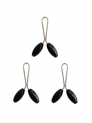 3 Adet Tesettür Eşarp ve Şal Klipsi Siyah