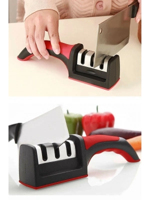 3 Aşamalı Bıçak Makas Bileyici Keskinleştirme Aleti