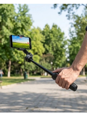 3 Axis Telefon Gimbal Stabilizer Video Çekim Sabitleyici