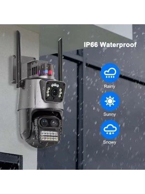 3 Lens Wi-Fi Güvenlik Kamerası