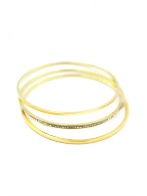 3lü Ajda Bilezik-65mm - Altın