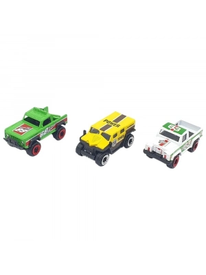 3lü Araba Off-Road Seti - Die Cast - DS045