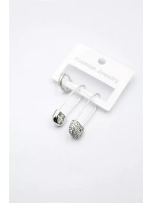 3lü Filkete Küpe - Gümüş