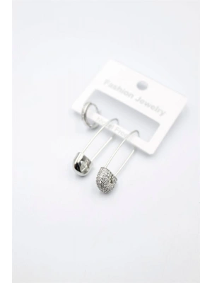 3lü Filkete Küpe - Gümüş