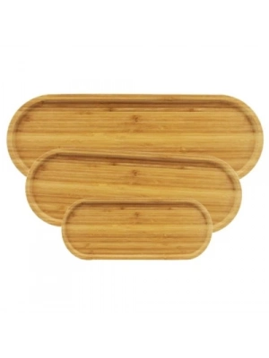 3lü Oval Sunum Tabağı Seti