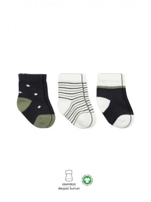 3Lü Penye Erkek Soket Çorap 10111 Antrasit