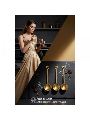 3 lü Şeker ve Ölçü Kaşığı Vintage Design 715870