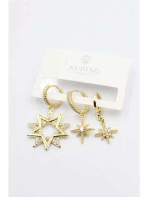 3lü Xuping Küpe - Altın