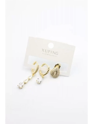 3lü Xuping Küpe - Altın