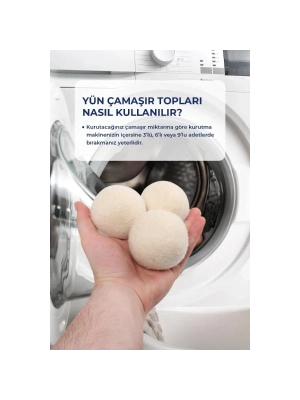 3lü Yün Kurutma Topu Seti