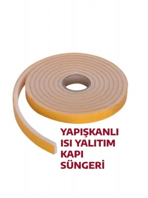 3 Metre Yapışkanlı Kapı Bandı Isı Yalıtım Süngeri
