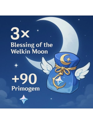 3 X Blessing Of The Welkin Moon