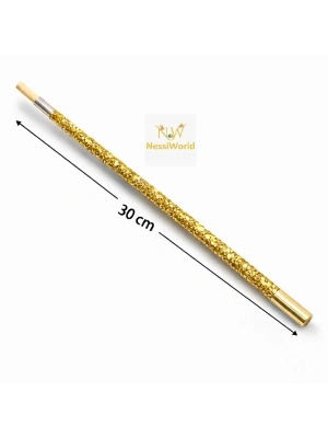 ® 30 cm Altın Gold Payetli Sigara Tutacağı – 1920’ler Gatsby Parti Aksesuarı