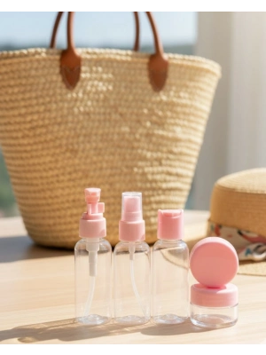 30 ml 5’li Seyahat Banyo Şişe Seti Çantalı