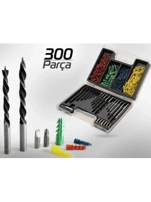 300 Parça Dübel Ve Matkap Ucu Seti