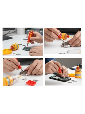 31 Parça Saatçi Ve Telefoncu Onarım Tornavida Seti Hassas Tornavida Seti