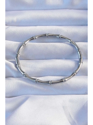 316L Çelik Gümüş Renk Kemik Model Bileklik