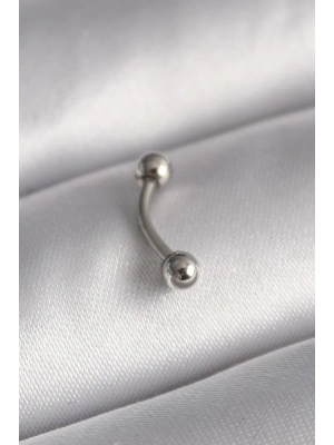 316L Çelik Gümüş Renk Topçuk Model Piercing