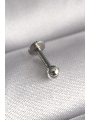 316L Çelik Gümüş Renk Topçuk Piercing