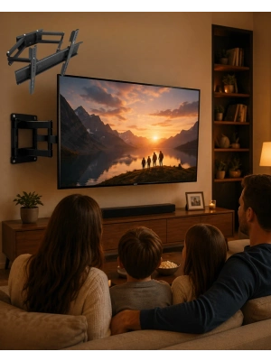 32 55 İnç Ayarlanabilir TV Askı Aparatı Güçlü  Duvar Tipi Askı