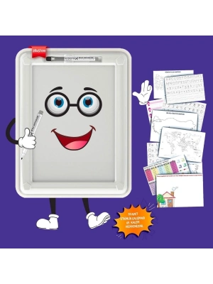 ®  32 Farklı Etkinlikli Kalem ve Silgi Hediyeli Eğitici Sihirli Etkinlik Tahtası