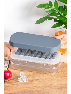 32 Gözlü Hazneli Silikon Buzluk MP-7075