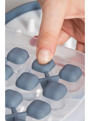 32li Buzluk Buz Saklama Kabı - Bas Çıkar Buz Küpü Hazneli Buz Kalıbı-Antrasit Royaleks-MP-7075