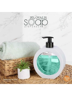 350 Ml Tezgah Üstü Oval Banyo Mutfak Sıvı Sabunluk  Banyo Mutfak Bulaşık Lavabo Deterjanlık