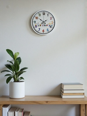 ® 36 Cm Beyaz Çocuk Odası Duvar Saati