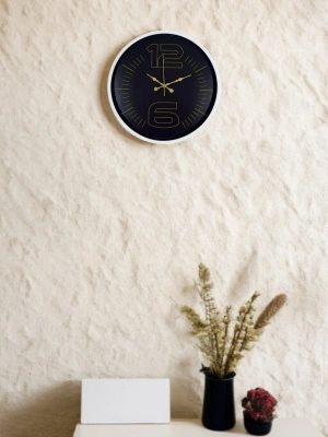 ® 36 Cm Beyaz Dekoratif Şık Duıvar Saati