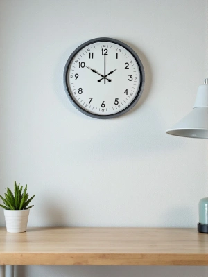 ® 36 Cm Gri Dekoratif Duvar Saati