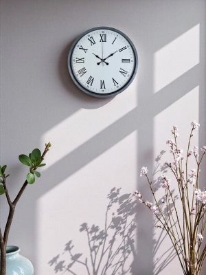 ® 36 Cm Gri Roma Rakamlı Duvar Saati